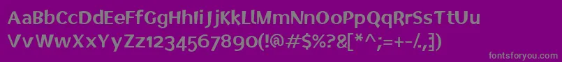 Elected Font – Gray Fonts on Purple Background