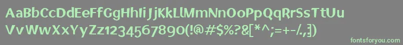 More about Elected Font Elected Font – Green Fonts on Gray Background