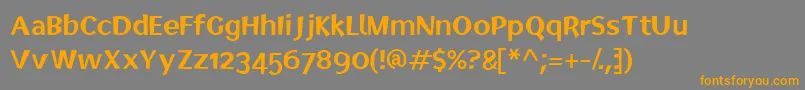 Elected Font – Orange Fonts on Gray Background