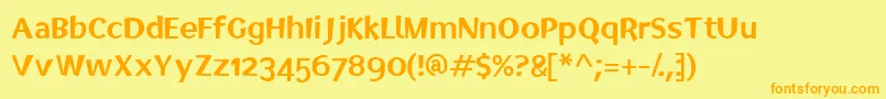 More about Elected Font Elected Font – Orange Fonts on Yellow Background