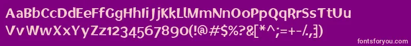 Elected Font – Pink Fonts on Purple Background