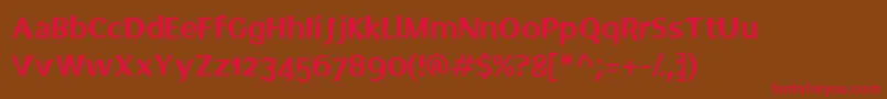 Elected Font – Red Fonts on Brown Background
