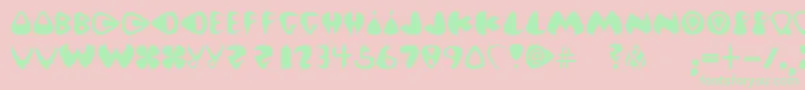 PickFinal Font – Green Fonts on Pink Background