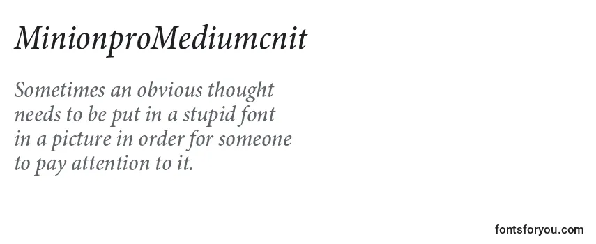 MinionproMediumcnit Font