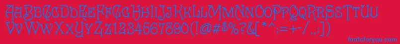 Подробнее о шрифте Hank Шрифт Hank – синие шрифты на красном фоне
