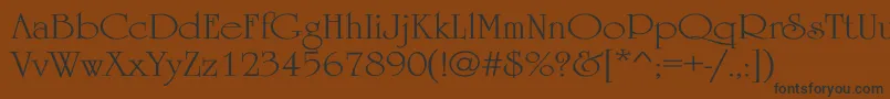 UniversityWd Font – Black Fonts on Brown Background