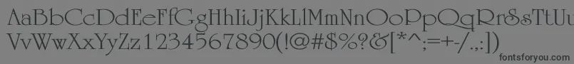 UniversityWd Font – Black Fonts on Gray Background