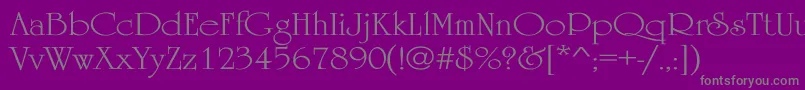 fuente UniversityWd – Fuentes Grises Sobre Fondo Morado