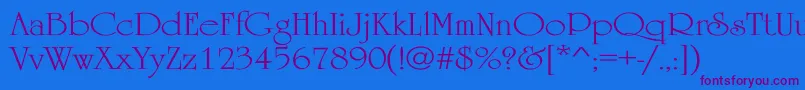 UniversityWd Font – Purple Fonts on Blue Background
