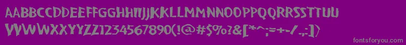 Más sobre la fuente VtcBadpaintRegular fuente VtcBadpaintRegular – Fuentes Grises Sobre Fondo Morado