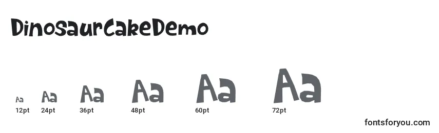 DinosaurCakeDemo Font Sizes