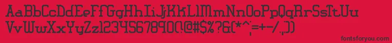 AmplitudeBrk Font – Black Fonts on Red Background