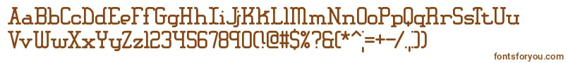 AmplitudeBrk Font – Brown Fonts on White Background