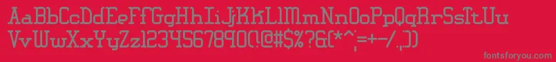 AmplitudeBrk Font – Gray Fonts on Red Background