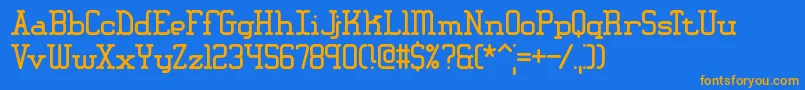 Шрифт AmplitudeBrk – оранжевые шрифты на синем фоне