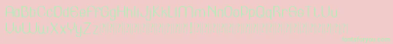 Lincoln Font – Green Fonts on Pink Background