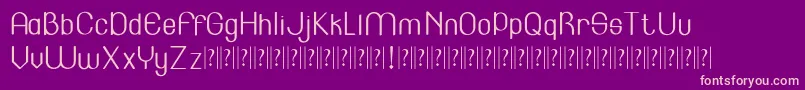 Lincoln Font – Pink Fonts on Purple Background