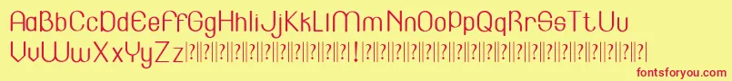 Lincoln Font – Red Fonts on Yellow Background