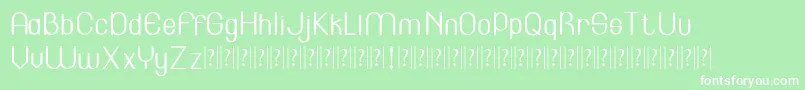 Lincoln Font – White Fonts on Green Background