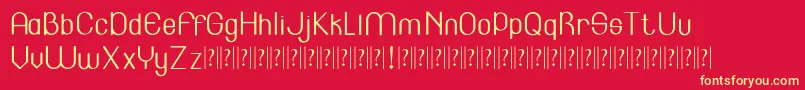 Lincoln Font – Yellow Fonts on Red Background