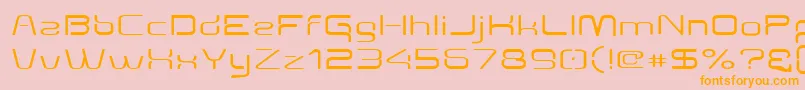 Aunchantedexpanded Font – Orange Fonts on Pink Background