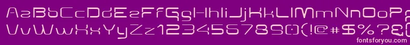 フォントAunchantedexpanded – 紫の背景にピンクのフォント