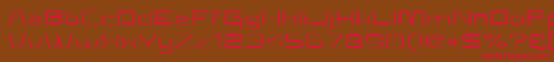 Aunchantedexpanded Font – Red Fonts on Brown Background
