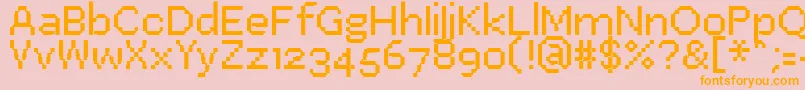 More about PfEastaSeven Font PfEastaSeven Font – Orange Fonts on Pink Background