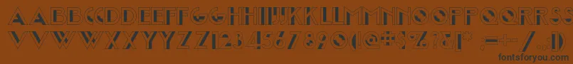 Joostamillionairenf Font – Black Fonts on Brown Background