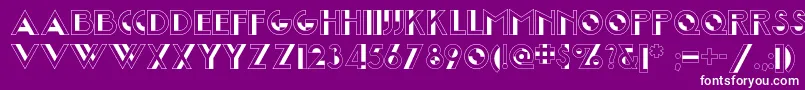 Joostamillionairenf Font – White Fonts on Purple Background