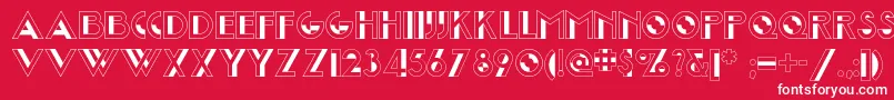 Joostamillionairenf Font – White Fonts on Red Background