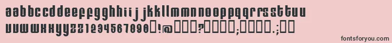 Remihead Font – Black Fonts on Pink Background