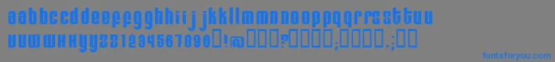 Remihead Font – Blue Fonts on Gray Background