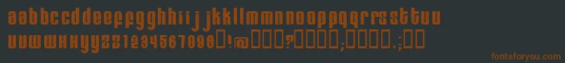 Remihead Font – Brown Fonts on Black Background