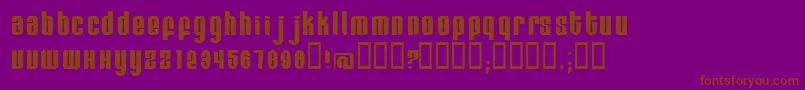Remihead Font – Brown Fonts on Purple Background