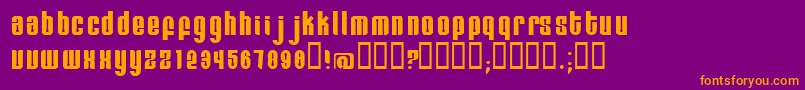 Remihead Font – Orange Fonts on Purple Background