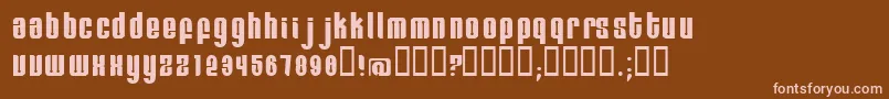 Remihead Font – Pink Fonts on Brown Background