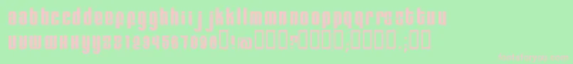 Remihead Font – Pink Fonts on Green Background