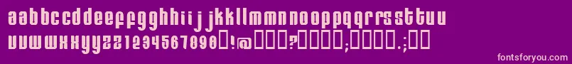 Remihead Font – Pink Fonts on Purple Background