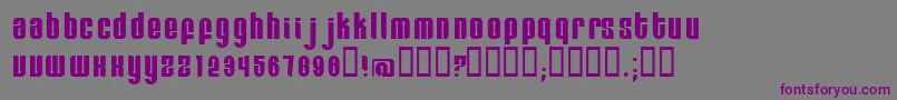 Remihead Font – Purple Fonts on Gray Background