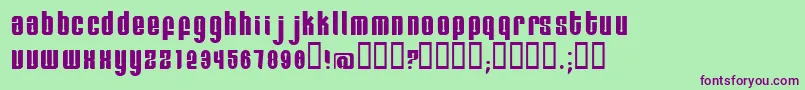 Remihead Font – Purple Fonts on Green Background
