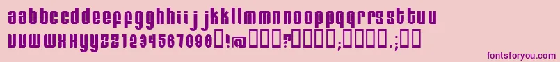 Remihead Font – Purple Fonts on Pink Background