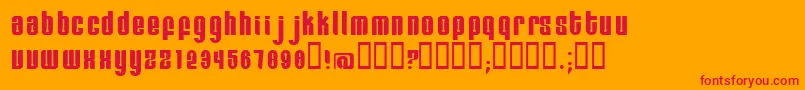 Remihead Font – Red Fonts on Orange Background