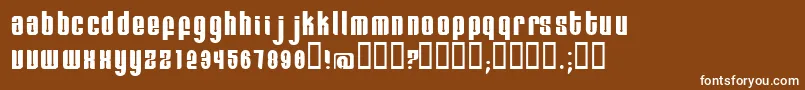 Remihead Font – White Fonts on Brown Background