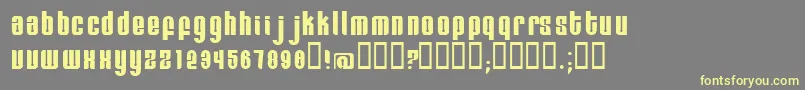 Remihead Font – Yellow Fonts on Gray Background