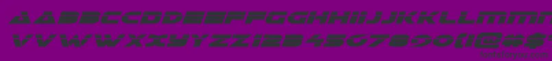 Galantlaserital Font – Black Fonts on Purple Background