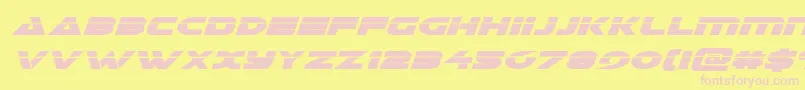 Galantlaserital Font – Pink Fonts on Yellow Background