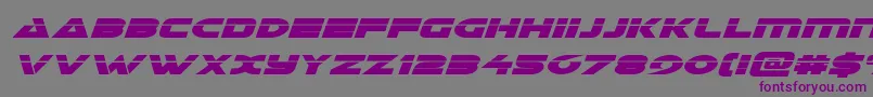 Шрифт Galantlaserital – фиолетовые шрифты на сером фоне