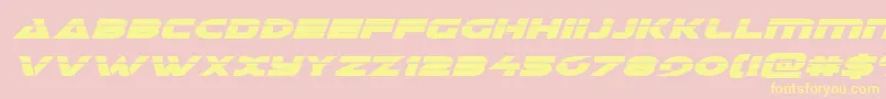 Galantlaserital Font – Yellow Fonts on Pink Background