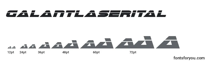 Galantlaserital Font Sizes
